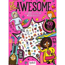 Puffy Sticker Neon: Be Awesome