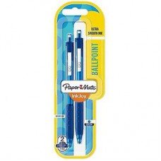 Paper Mate Inkjoy Ball Point Pens - Blue / 1.0mm (Pack of 2) Medium Point