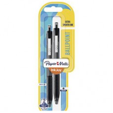 Paper Mate Inkjoy Ball Point Pens - Black / 1.0mm (Pack of 2) Medium Point